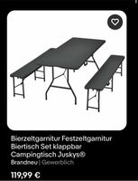 120€ Bierzelt Garnitur klappbar kompakt Rattan Optik Camping Nordrhein-Westfalen - Olpe Vorschau