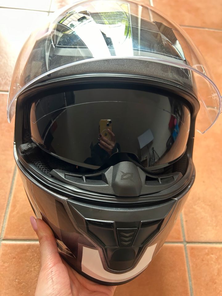 VINZ Kennet Integralhelm mit Sonnenblende | Motorrad Helm in Löningen