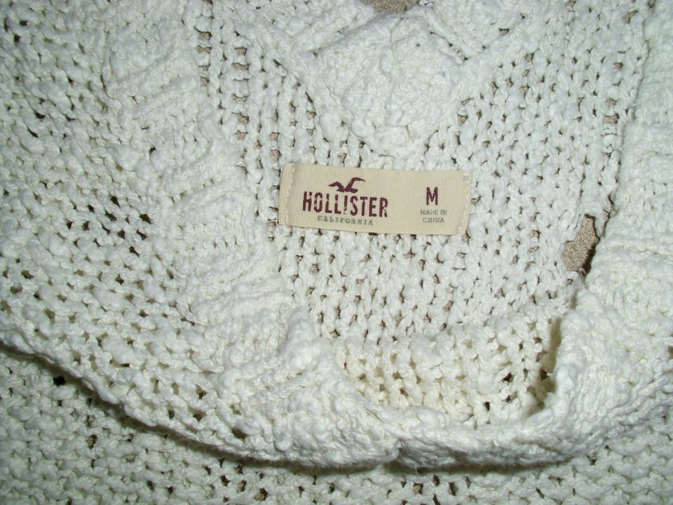 Hollister Strickpullover/ Sommerpulli weiß Gr. M Neuwertig in Bönen