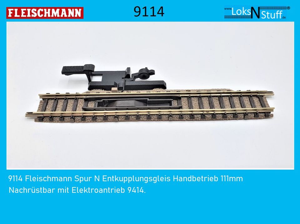 9179  9178 Fleischmann Spur N Weiche Handb. leitendes Herzstück in Eschwege