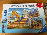 Ravensburger Puzzle 3x49 Teile Baustelle No. 092260 Spielzeug Bayern - Aschaffenburg Vorschau