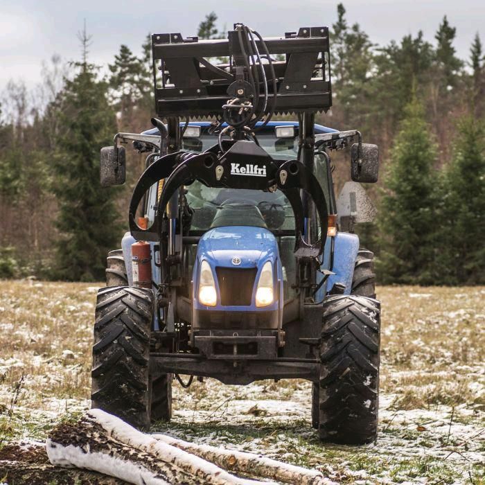 Kranarm mit Greifer und Rotator Euroaufnahme  Für Holz Kellfri in Heilbad Heiligenstadt