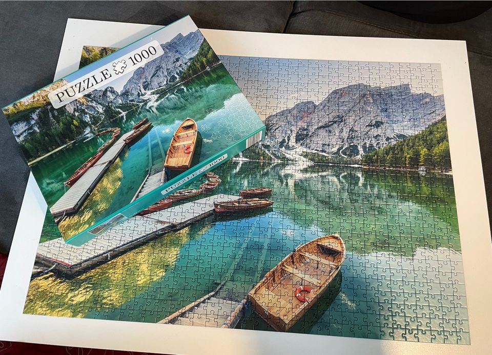 1000 Teile Puzzle Pragser Wildsee Italien in Kirkel