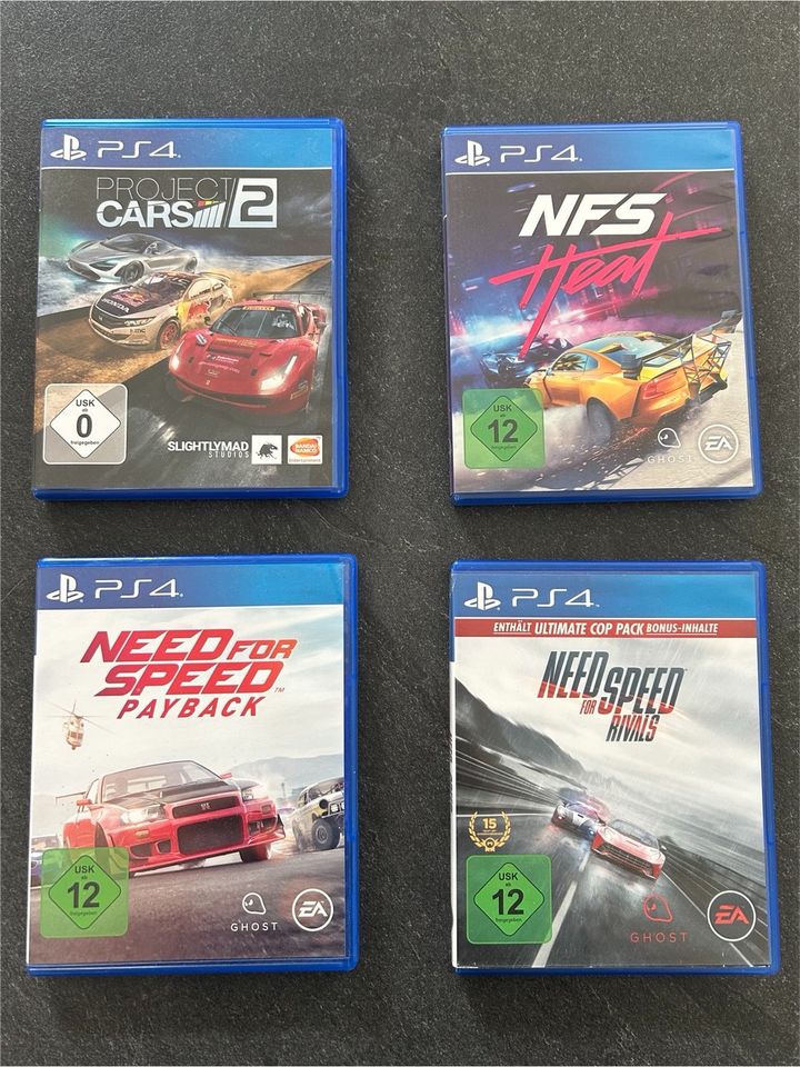 PS4 Rennspiele - Need for Speed Payback/Rivals/Heat + ProjectCars in Bielefeld