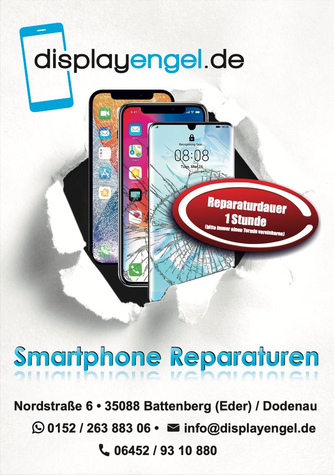 iPhone Display Reparatur - displayengel.de in Battenberg