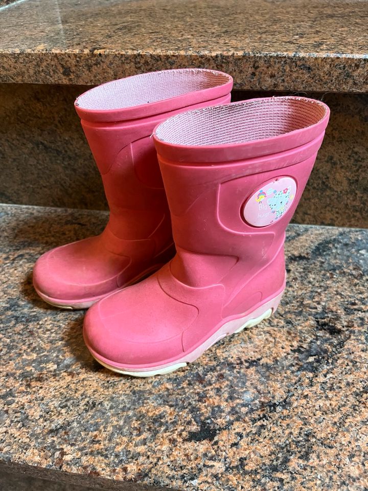 Gummistiefel 23 pink in Kall