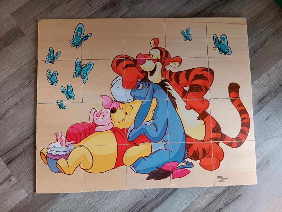 Holzpuzzle / Memory mit Winnie Pooh Motiv in Peiting