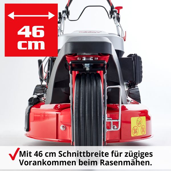 Benzin Rasen Mäher mit Antrieb Elektrostart Schnittbreite 3Rad Motor Mulch Trike VB in Greven