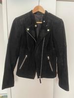 Esmara Heidi Klum Lederjacke schwarz 36 38 Wildleder Bikerjacke Bayern - Ansbach Vorschau