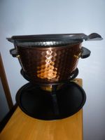 Vintage 70er Feuerzangenbowle Set Topf Kupfer Rechaud Tablett Berlin - Hellersdorf Vorschau