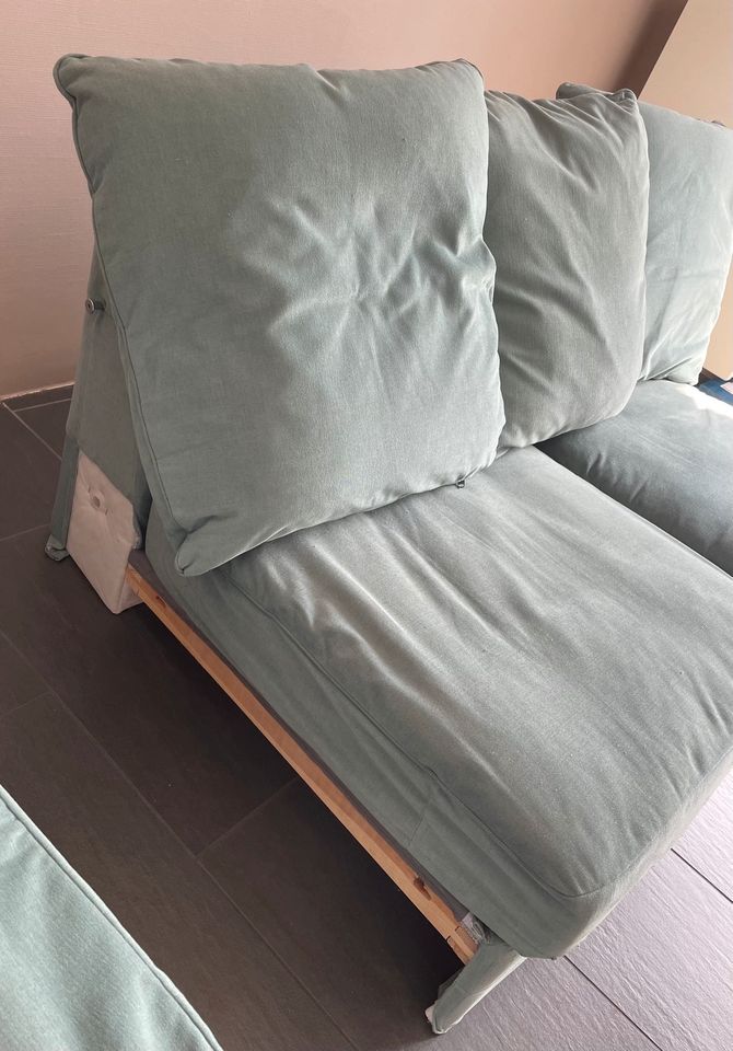 Couch Grönlid, Ikea, 2 Sitzer Element, grün in Speyer