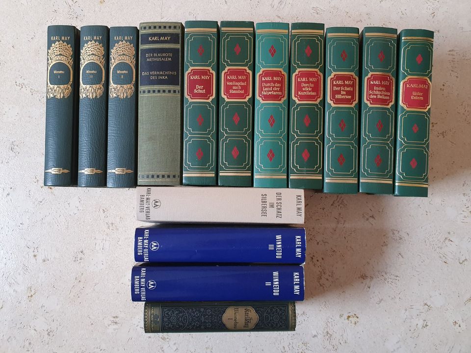 Karl May Bücher, je 2,00 Euro in Lenting