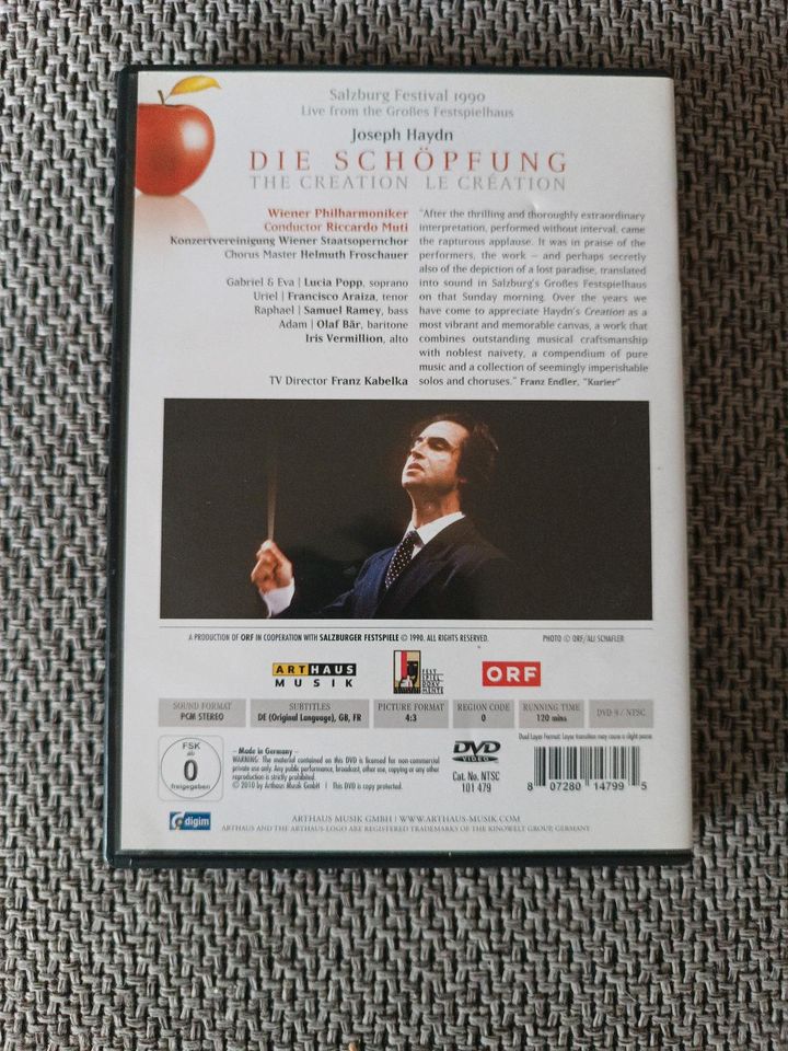 DIE SCHÖPFUNG, Oratorium, Joseph Haydn, dvd in Mittenwald