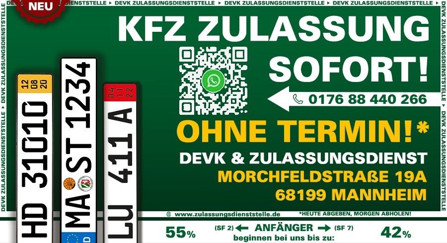 3D-kennzeichen  Autoschilder KFZ-Zulassungsdienst