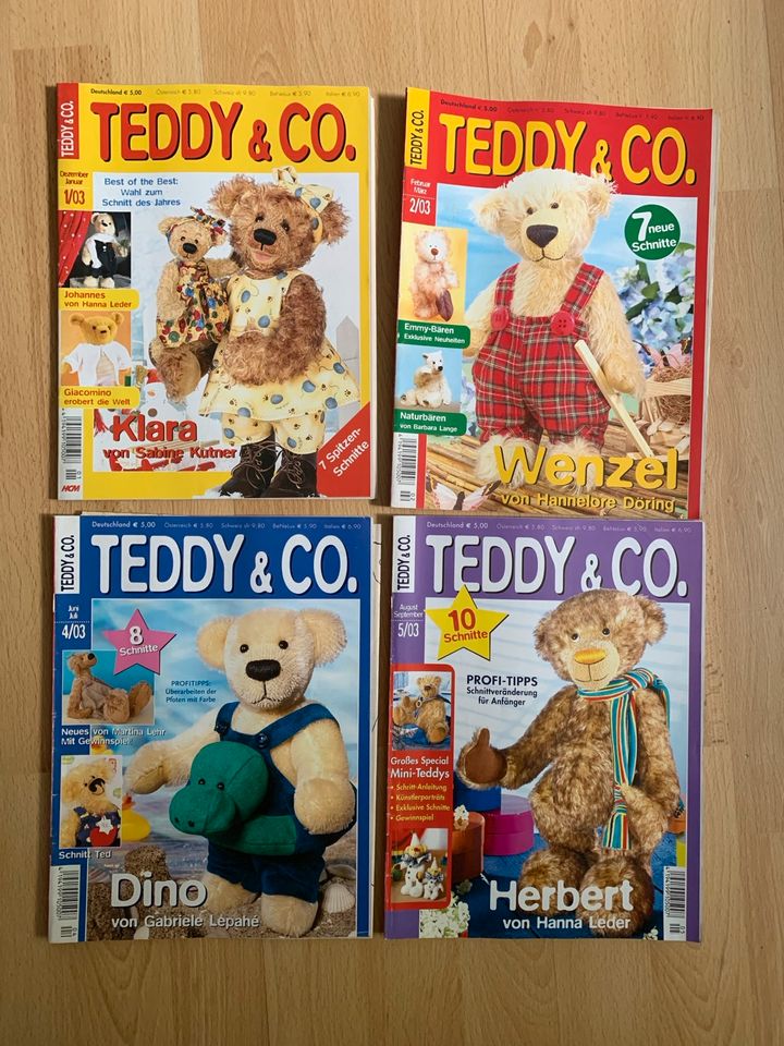 Teddy & Co. Teddys + Sonderheft nähen Selbermachen HOBBYAUFLÖSUNG in Wuppertal