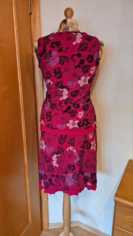 4 in 1 Stretch Wende Kleid (2 Teilig) Pink Lila Gr. 36/38 in Essenbach