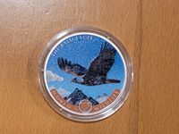 Silbermünze Worlds Wildlife Bald Eagle Adler 2021 Color Farbe Rheinland-Pfalz - Rammelsbach Vorschau