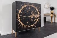 Massivholz Highboard THE CIRCLE 120cm schwarz gold Mango Metall Retro Anrichte Riess-Ambiente Kreis Pinneberg - Halstenbek Vorschau