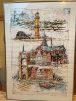 Kunstdruck „Rostock bis Warnemünde“ Schleswig-Holstein - Wees Vorschau