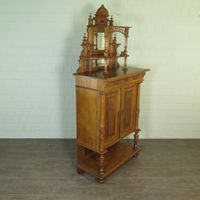 24371 Vertiko mit Aufsatz Gründerzeit 1880 Nussbaum Antik Niedersachsen - Nordhorn Vorschau