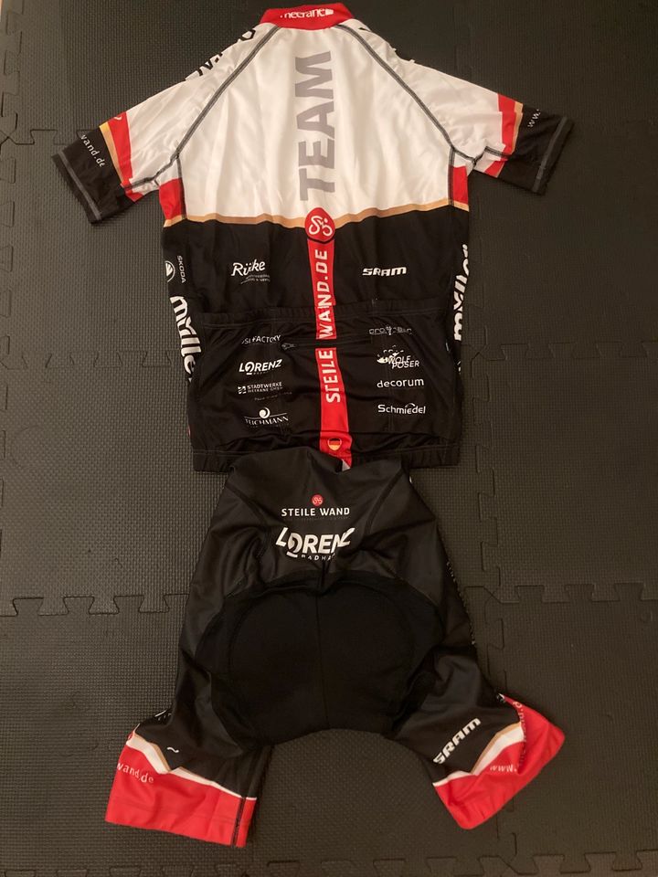 Steile Wand Biehler Trikotset Bib Short Trikot Hose Rennrad in Dresden