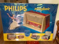 Altes Werbeplakat Philips Radios, 50er Jahre (1,6m x 1,2m) Berlin - Wittenau Vorschau