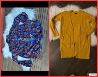 Langer Cardigan mit Bluse Outfit Vila Blusenhemd Strickjacke gelb Niedersachsen - Peine Vorschau