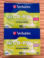 Verbatim CD-RW 10er Packung mit Einzelhüllen 700 MB Baden-Württemberg - Bissingen an der Teck Vorschau