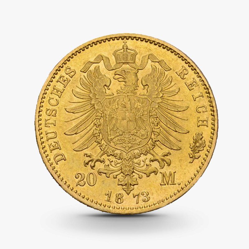 Goldmünze Kaiserreich Bayern 20 Mark Ludwig II in Stuttgart