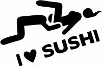 I love Sushi Auto Aufkleber Tuning Sticker bomb Bayern - Stein Vorschau