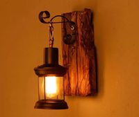 2x Antik Retro Vintage Holz Wandleuchte Wand Lampe Wandlicht Hessen - Bebra Vorschau