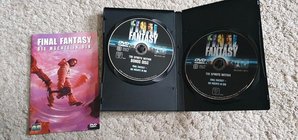 Final Fantasy Die Mächte in dir DVD Video Film CD 2 Disc Bonusdis in Karben