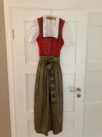 Dirndl lang, rot / oliv, mit Bluse, Größe 34, Stoiber countryline Bayern - Oberbergkirchen Vorschau