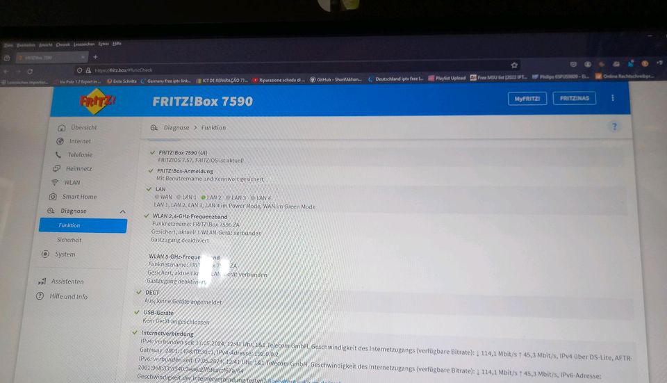 Fritzbox 7590 ZA  funktioniert in Berlin
