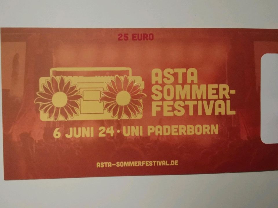 Karte Asta Sommerfestival 2024 in Paderborn