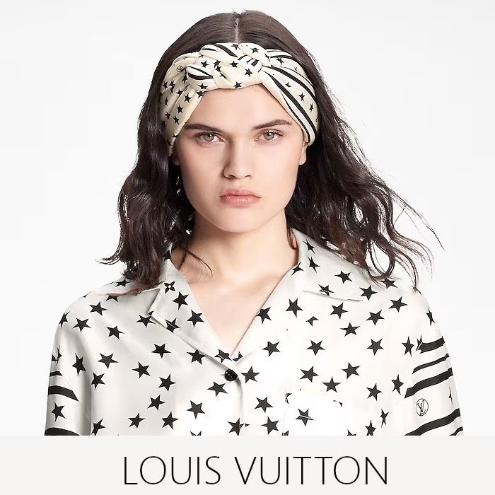 Louis Vuitton Stardust Kollektion Haarband weiß Sterne in Trier