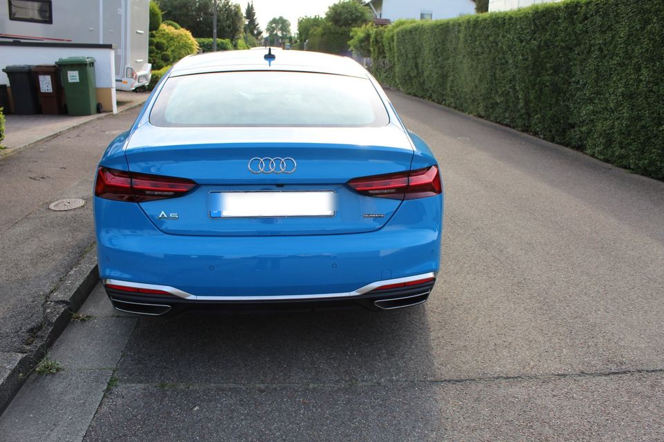 Audi A5 40 TFSI quattro S line WR AHK Navi Herstellergarantie in Buxheim