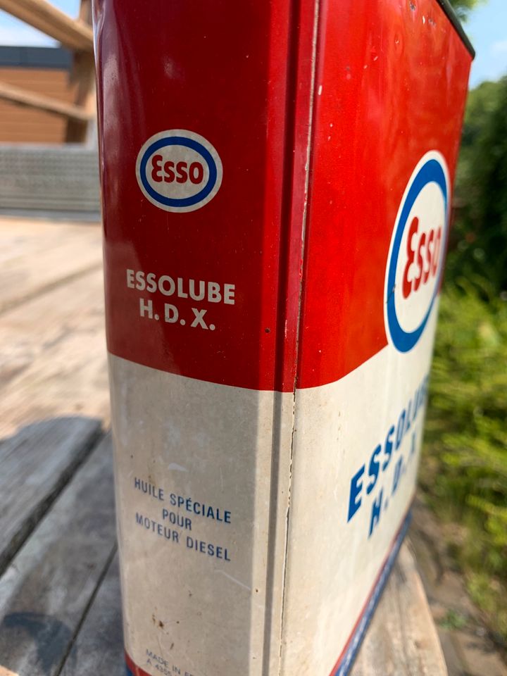 Esso Essolube Öldose 60er Oldtimer Sammlung Tankstelle Vespa Deko in Korschenbroich