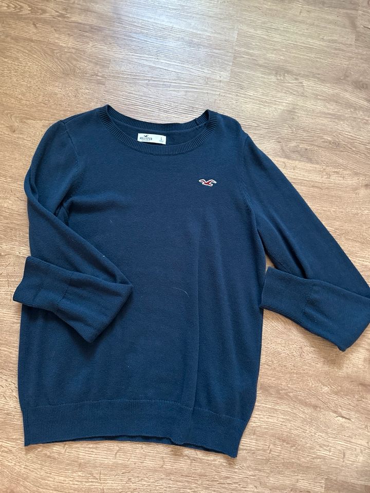 Hollister Strickpulli Gr. L in blau zu verkaufen! in Großenkneten