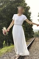 weißes Kleid/ Standesamtkleid, Gr. 36/38 Niedersachsen - Ankum Vorschau