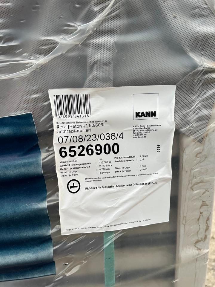 Terrassenplatten Keramik „KANN XERA BETONPLUS anthrazit meliert in Hahnstätten