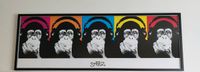 Wandbild mit Bilderrahmen Motiv Steez bunte Affen mit Kopfhörer Nürnberg (Mittelfr) - Südstadt Vorschau