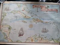 West Indies and the Caribbean Karte von 1989 Kreis Pinneberg - Quickborn Vorschau