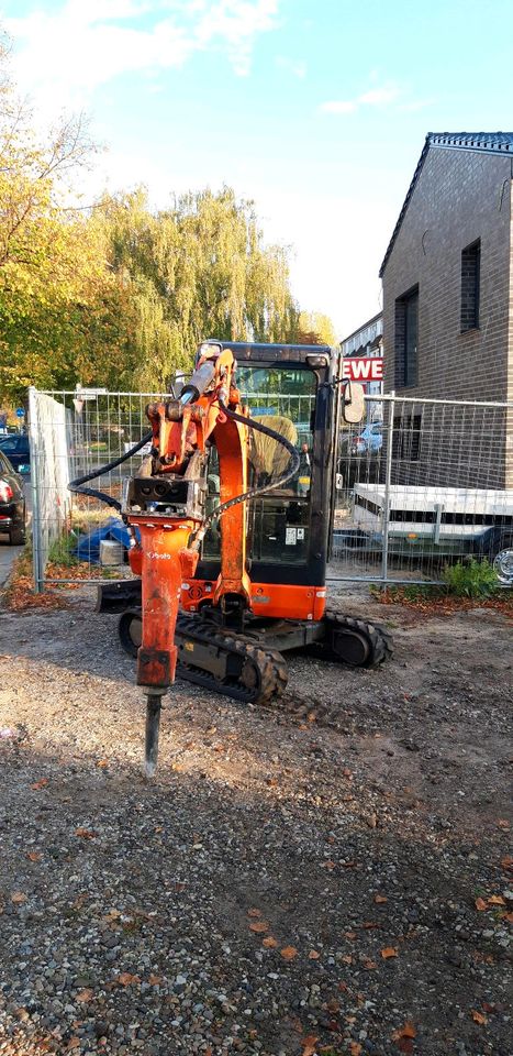 Minibagger Bagger Mobilbagger Vermietung Verleih Mieten Radlader in Wedemark