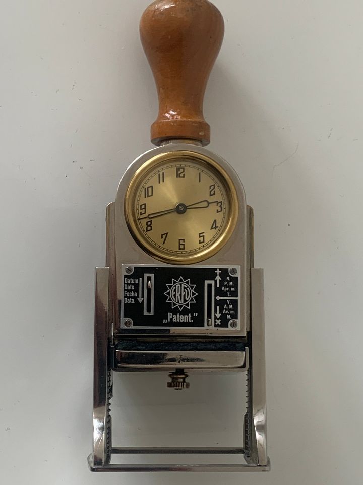 Zeitstempel Uhr Erfu Patent Baumann Düsseldorf in Hannover