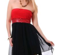 Damen abendkleid cocktailkleid tüllkleid rot schwarz S/M neu Baden-Württemberg - Stutensee Vorschau