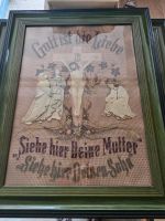 Altes Bild / Stickerei "Gott ist die Liebe" super Holzrahmen, Sachsen - Zwickau Vorschau
