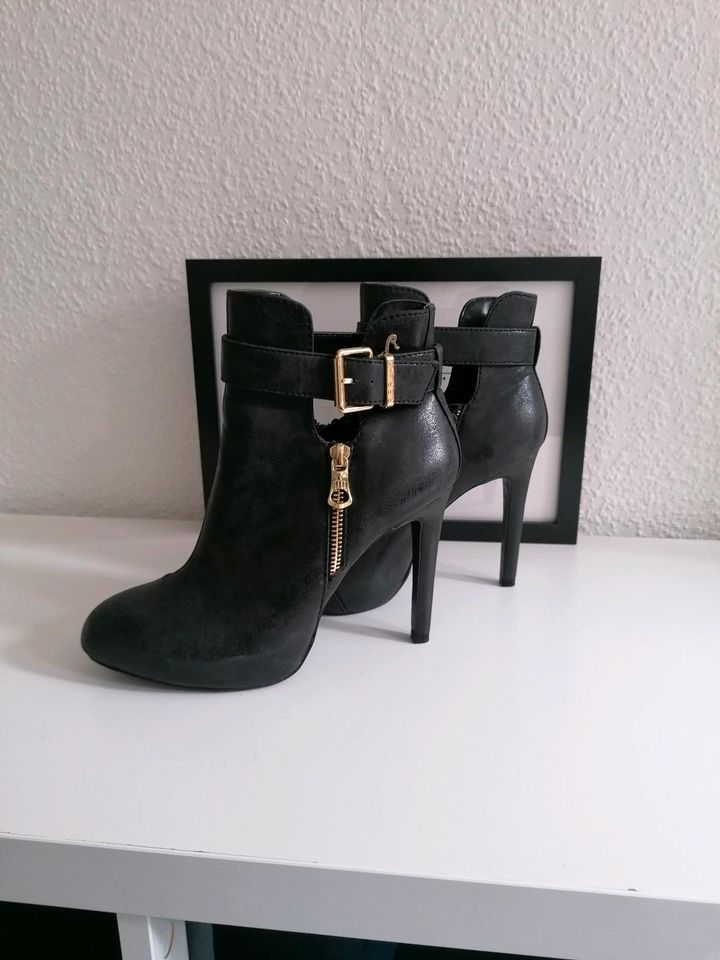 REPLAY STIEFELETTEN ANKLE BOOTS STIEFEL - anthrazit gold 38 in Hagen