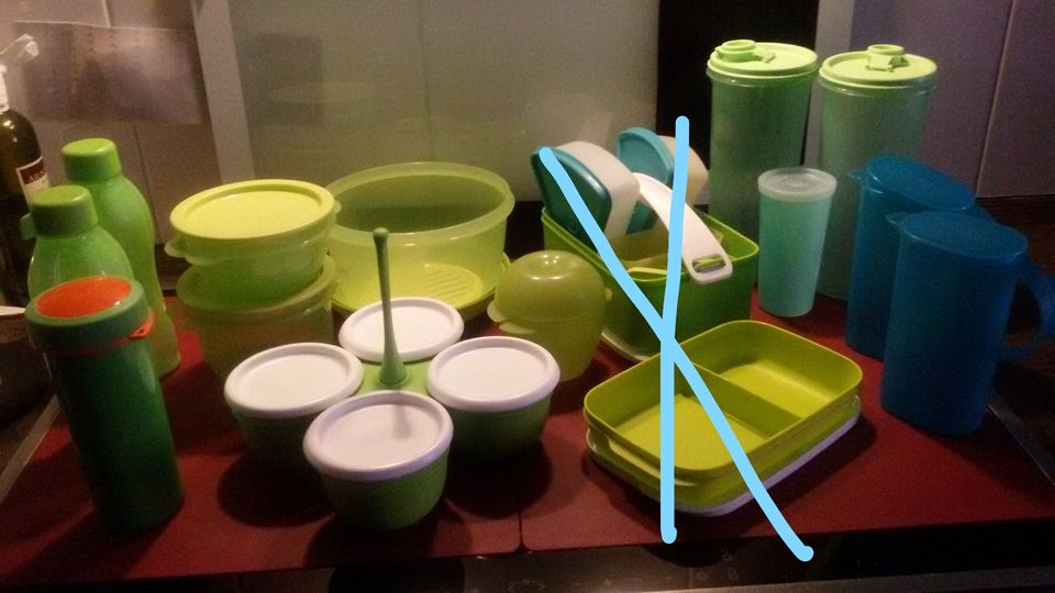 TUPPERWARE 2L Schale Rondell Shaker 1LKanne 300ml Becher400ml in Bad Münder am Deister