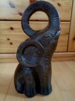 MERCANT Elefant ~ Keramik braun - Holzoptik ~ 29 cm hoch Hessen - Usingen Vorschau